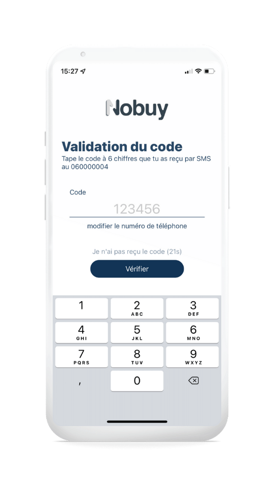 validation par code